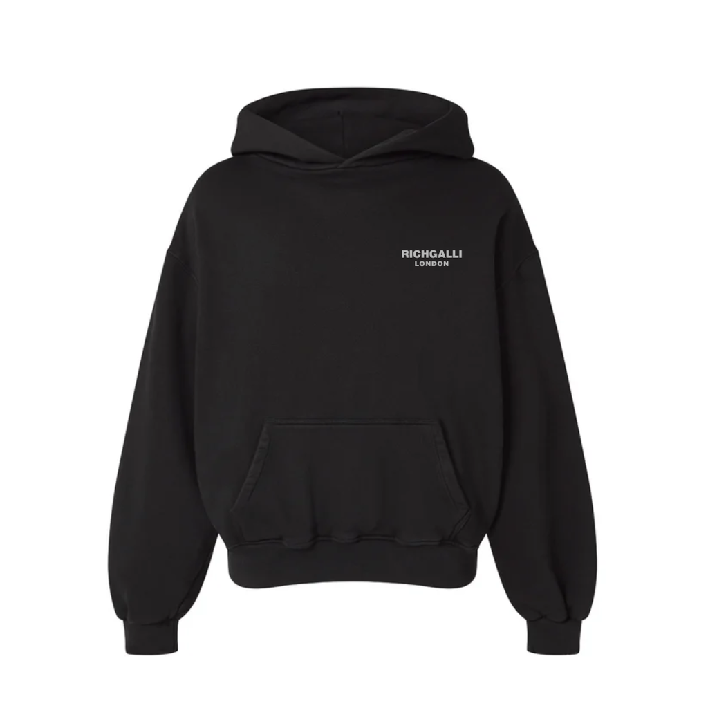BLACK HEAVY OVERSIZED HOODIE