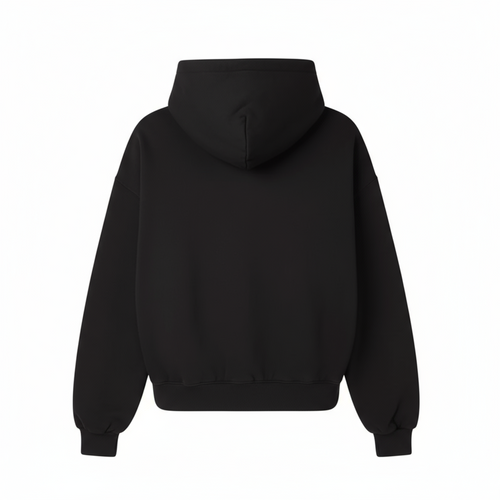 BLACK HEAVY OVERSIZED HOODIE